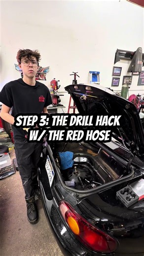 Installing a fuel pressure regulator. #mechanic #car #diy #automobile #carbuild #reels i