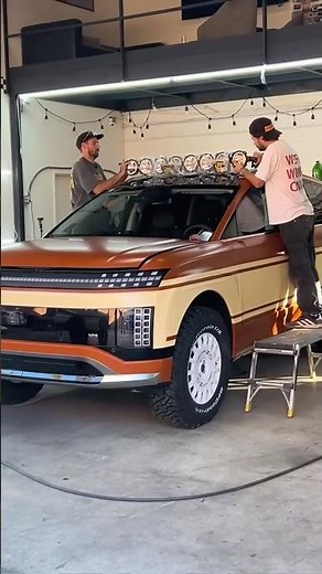 BTS of the coolest Ioniq 9 ever getting BigTimed before SEMA😎