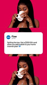 No secrets here—when you add mobile to your home internet, you walk away with a $300 Mangusa gift card. | Flow