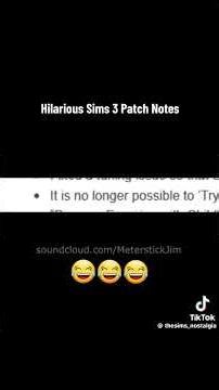 Sims 3 Patch Notes 🤣🤯 #sims3 #sims4