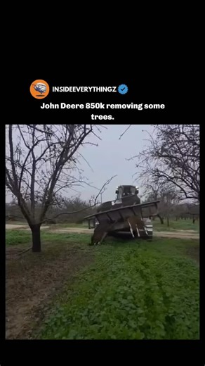 Explore l Learn l Facts on Instagram: "The John Deere 850K dozer shows its raw power and precision while removing trees, using its massive weight, reinforced blade, and controlled hydraulics to push, uproot, and clear large obstacles with ease. Designed for heavy land clearing, the machine applies steady force at the base of trees, breaking roots loose from the soil rather than simply snapping trunks, which makes the process safer and more efficient. Its low center of gravity, wide tracks, and r