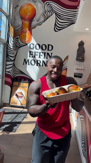 Good effin morning to you! @theeffinegg •📍201 W Ponce De Leon Ave Decatur, Georgia••#foodie #happy #goodmorning #restaurant | Biggroove