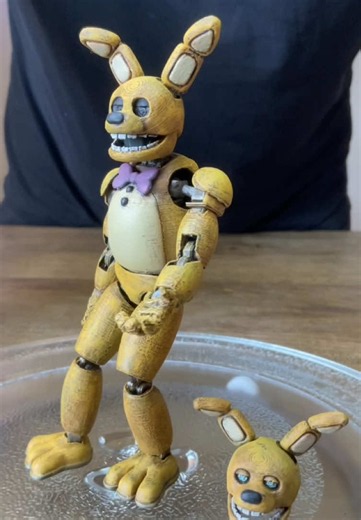 Spring Bonnie makeover 3D printed model painted (Five Nights at Freddy’s)
