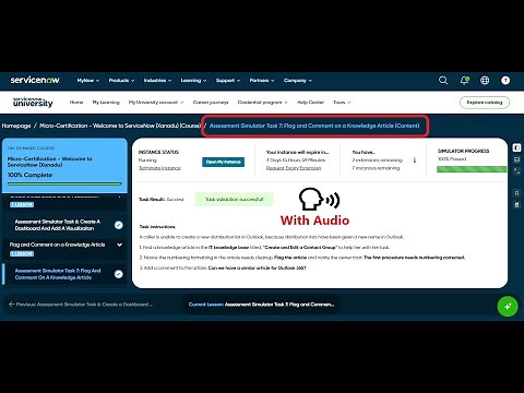 Assessment Simulator Task 7: Flag and Comment on a Knowledge Article | Micro-Certification