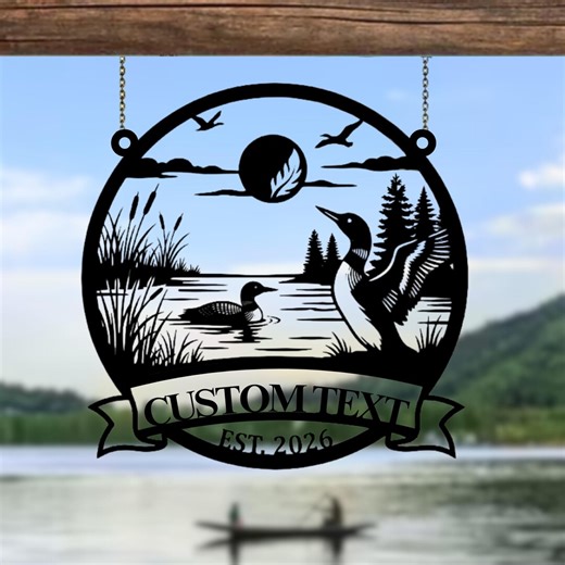 Personalized Duck Sun Hunter Metal Wall Art Decor, Duck Hunting Gift, Outdoor Hunter Cabin Decor - Etsy