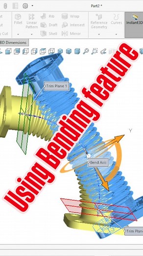The Flex feature in SolidWorks allows you to bend, twist, taper, or stretch a solid or surface body in a flexible manner without needing complex surfacing or deformations. It is particularly useful for designing springs, flexible hoses, and other deformable components. How to Use the Flex Feature in SolidWorks Open a Part File Open the SolidWorks part that you want to deform. Activate the Flex Feature Go to Insert > Features > Flex or simply search for "Flex" in the command search bar. Select th