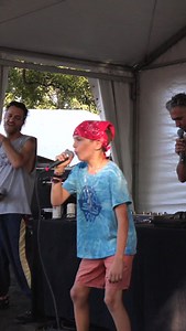 JJ (11 year old!) raps about Dinos! #acl2025 #kidrapper #micropachycephalosaurus #dinosaursofinstagram #dinosaurs | Q Brothers