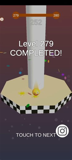 Stack Ball Gameplay Level 279 Complete ✅ #gamingshorts #gaming #games #gameplay #stackball #shorts
