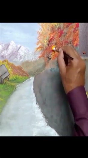 Landscape Painting | Step by step | Time lapse | Art by Mateen