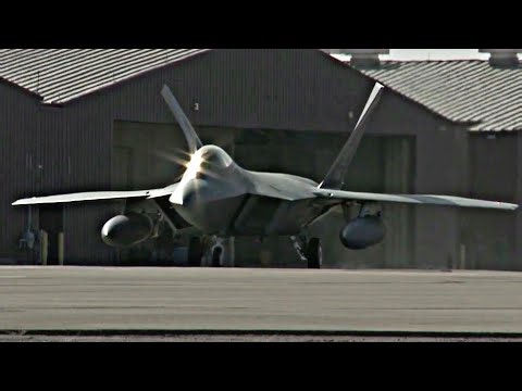 15 F-22 Raptors Launch in Massive Exercise | 49th Wing Combat Readiness Drill
