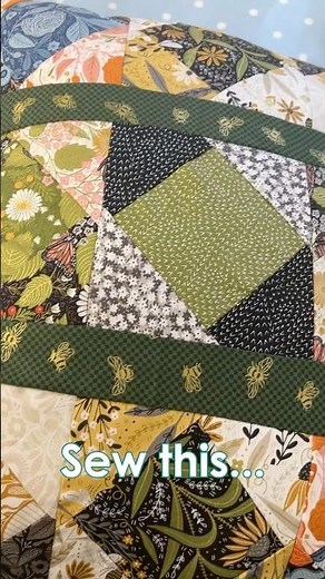Sew a cosy patchwork cushion using a ‪@modafabrics‬ Charm Pack!