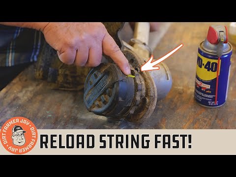 How to Reload String Trimmer Line FAST | WeedEater Restring Tutorial