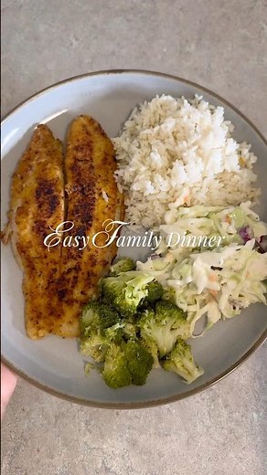 Easy Weeknight Tilapia Dinner for My Family | Realistic Mom Dinner #familydinner #easymeals #recipe