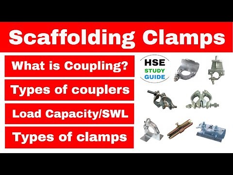 Types of scaffolding clamp & their uses | types of couplers in scaffolding | clamp load capacity/SWL