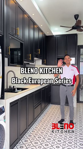 Black Theme Kitchen Cabinet Design Ideas