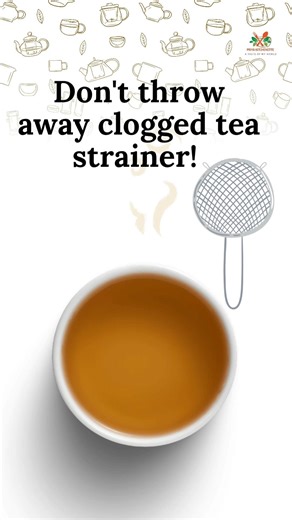 Steps to clean clogged metal tea strainer