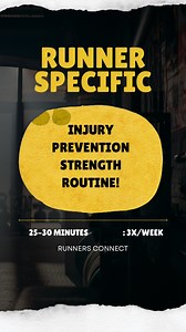 Runner-specific injury prevention strength routine! To help prevent injuries is one of the reasons we strength train as runners yet many runners choose more miles over strength. Spending even 25-30 min at home 3 times per week can help us be more resilient runners. Why this works for runners: This routine targets the most common injury sites: * IT band / knee pain → glute med single-leg control * Hamstring issues → RDLs walkouts * Achilles / calf strains → calf & soleus work * Shin splints → tib