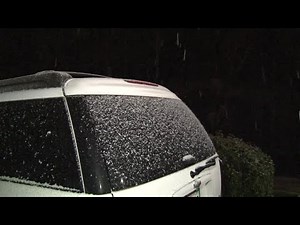 Snow Flurries: Raw video of snow falling in Angwin