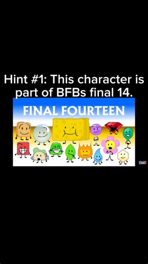 Guess the BFDI character in 3 hints! Part 54 #bfdi #series