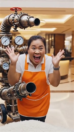 หมูกระทะทุเรียนหมอนทอง เครื่องแน่นทะลัก ทะลักลิฟต์แก้ว! 🤣🍜✨#หมูกระทะทุเรียนหมอนทอง #AIvideo