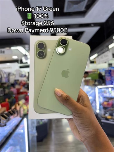 💚 iPhone 17 အသစ်သွားမဝယ်နဲ့ဦး! NOKEY Phone ဆိုင်မှာ အသစ်အတိုင်းသန့်တဲ့ အလုံးရှိပါတယ်ရှင့် ! 💚🔥 🤭 အခုမှထွက်ထားတဲ့ iPhone 17 Green ကို အသစ်ဈေးထက် သက်သက်သာသာနဲ့ ရမှာပါ။ အာမခံကလည်း December 2026 ထိတောင် ကျန်တာဆိုတော့ အသစ်ဝယ်တာနဲ့ ဘာမှမခြားဘူးနော်ရှင့်…💚💚 ✅ Down Paymen -9500 ฿ရှိရုံနဲ့ ဖုန်းချက်ချင်းကိုင်ရမှာနော်ရှင့် 💁🏻‍♀️💚 #iPhone17 > Storage 256 GB > Battery 100% > All Fine 🤩 အားသွင်းကြိုး၊အားသွင်းခေါင်း၊မှန်မကွဲ၊ ဖုန်းကာဗာ၊ Camera lens နဲ့ Bluetooth နားကြပ်လေးပါလက်ဆောင်ပါတဲ့ပြင် လိုအပ်တ