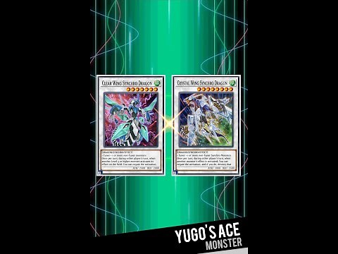 Yugioh Duel Links - Double Synchro! Yugo Summon Clear Wing and Crystal Wing Synchro Dragon
