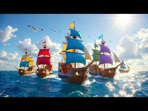 Five Little Pirate Ships ☠️ | Sail Sail Sail | Fun Nursery Rhymes & Baby Songs for Kids