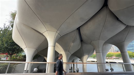 A $260 million park built on concrete “tulips”