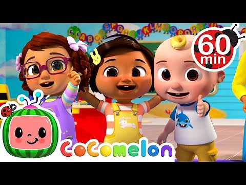Nina and JJ Stretching with Friends + 60 Minutes of Cocomelon Nursery Rhymes for Kids