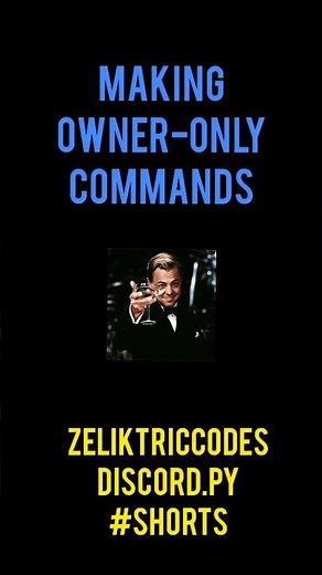 Making owner-only commands | discord.py