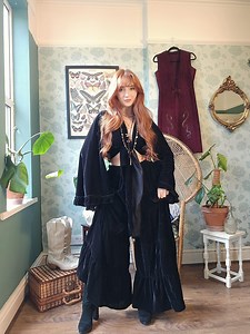 Flowy Velvet Tiered Pants With Ruffle Sleeve Top, Flare Wide Leg Pants Set, Boho Hippie Fall Winter Fashion, Bohemian Goddess Witchy Outfits - Etsy