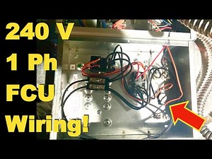 240-Volt 1-Phase Fan Coil Unit Wiring Schematic | HVAC
