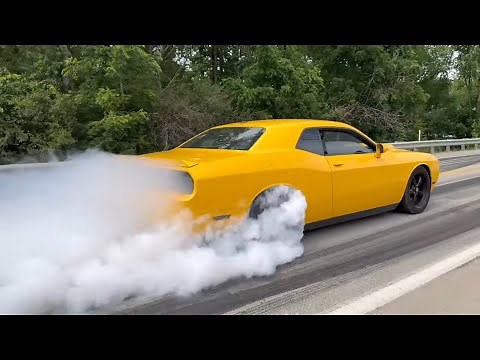Burnouts Leaving Car Show 2023 4K