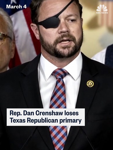 Rep. Dan Crenshaw lost the Texas Republican primary to state Rep. Steve Toth after a race that centered on which candidate more closely aligned with President Donald Trump.