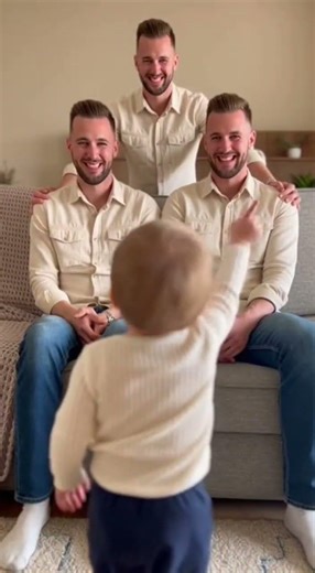 "Daddy... are you three?" 🤯👯‍♂️ Triplets Prank Toddler!
