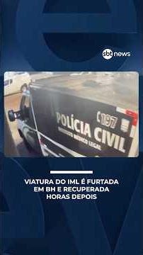 Caught on camera: Forensic medical examiner's vehicle stolen in Belo Horizonte and recovered hour...