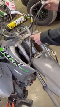 Installing ProTaper handlebars on my KLX110 #klx110 #mods #kawasaki #pitbike #fypシ #viral #shorts