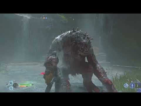 God of War_ Pt 25 Fáfnir's Hoard - Forest Ancient Bossfight. 2/2.