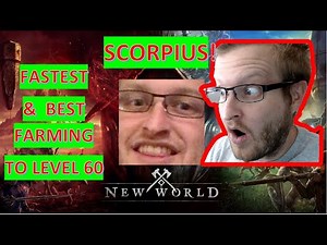 New World Fastest way to level to 60 max cap – Best Farming Location – Weapon XP – epics – Scorpius