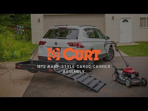 Cargo Carrier Assembly | CURT 18112 Aluminum Ramp-Style Cargo Carrier