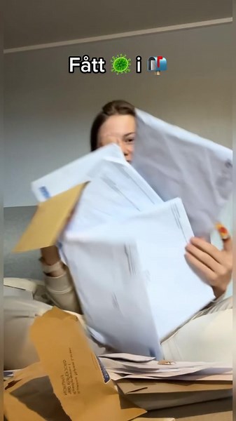 Sorting Mail in a Cozy Workspace