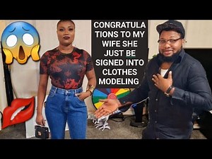 CONGRATULATIONS 2 MY WIFE SHE JUST BE SIGNED INTO CLOTHES MD