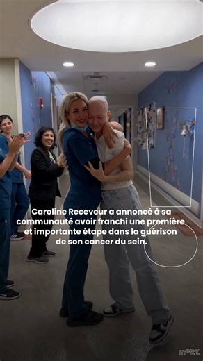 "Plus de 100 jours de traitements et 6 cycles de chimiothérapie TCHP plus tard, me voilà franchissant la première étape de ma course de fond vers une complète guérison." 💪 Bravo @carolinereceveur ✨ #carolinereceveur #cancerdusein #actu | melty