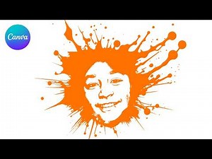 How To Create a STUNNING Splash Image from a Photo! Turn photo into stencil - Canva Hacks