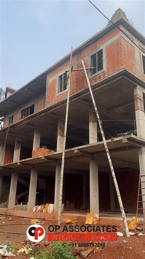 Soil solid laterite interlock bricks G+2 building work #soil #laterite #interlockingbrick #mudbrick