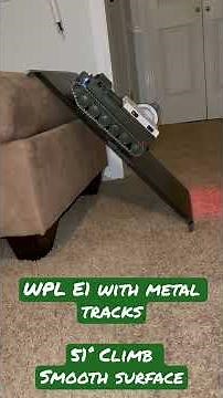 WPL RC E1 (GAZ 71) production metal tracks smooth surface climb 51°