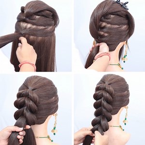 23K views · 254 reactions | How To Pull Through Braid Step by Step For Beginners #hairstyle #hair #beautiful | Star Beauty & Fashion | Facebook