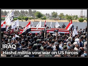 Iraqi fighters mourn comrades killed in US air strikes
