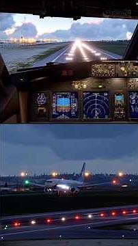 Approach & Landing at E. Midlands | X-PLANE 12 | B738 ZiboMod #shorts