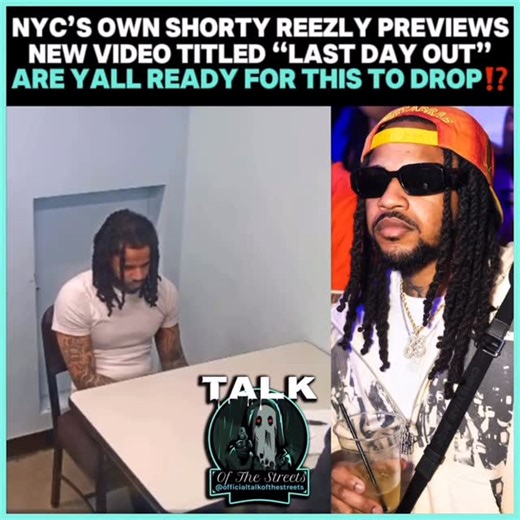 Official Talk Of The Streets LLC on Instagram: "NYC’s Own @OGShortyRock Previews A New Music Video Titled “Last Day Out” Where He Includes Footage Of NYPD Trying To Interrogate Him & Body Cam Footage Of Officer Chasing Him😳😳😳Free Shorty Reezly🫶🏼🫶🏼🫶🏼Is Shorty Reezly One Of The Last Of A Dying Breed⁉️👀Full Video Dropping Soon Directed By @Shot_By_MP 📸🔥#shortyreezly #lastdayout #nyrapper #newmusic #droppingsoon"